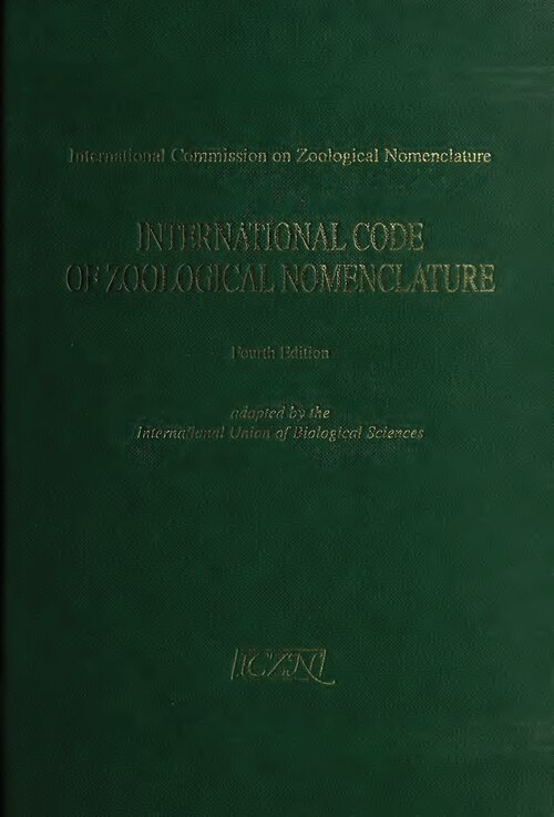 International Code of Zoological Nomenclature